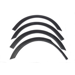 Купити Накладки на арки (4 шт, чорні) XTR, 2 бокові двері, Метал для Peugeot Partner Tepee 2008-2018 рр