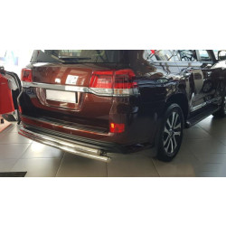Купити Задній захист AK002-double (2 шт., нерж) для Toyota Land Cruiser 200