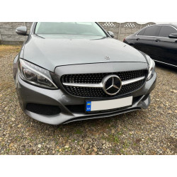 Купити Передня решітка Diamond Silver (для Avantgarde/AMG-Line/C43 AMG) 2014-2018, без камери для Mercedes C-сlass W205 рр