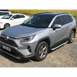 Купить Боковые пороги Fullmond (2 шт., алюминий) для Toyota Rav 4 2019- гг