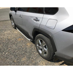 Купить Боковые пороги Fullmond (2 шт., алюминий) для Toyota Rav 4 2019- гг