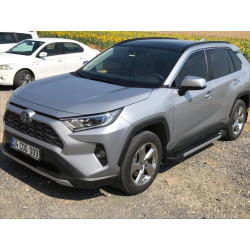 Купити Бокові пороги RedLine V1 (2 шт., алюміній) для Toyota Rav 4 2019- рр