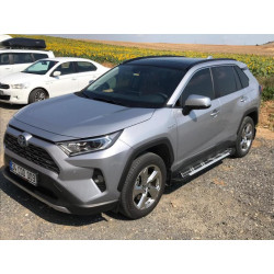 Купити Бокові пороги Sunrise (2 шт., алюміній) для Toyota Rav 4 2019- рр