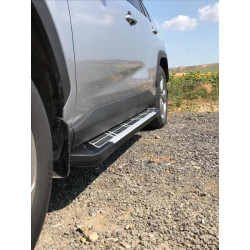Купити Бокові пороги Sunrise (2 шт., алюміній) для Toyota Rav 4 2019- рр