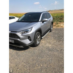 Купить Боковые пороги Tayga Grey (2 шт., алюминий) для Toyota Rav 4 2019- гг