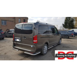 Купить Задняя защита углы AK003 (нерж.) для Mercedes Vito/V-class W447 2014- гг