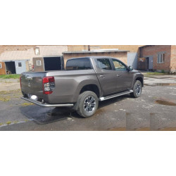 Купить Задняя защита AK005 (нерж) для Mitsubishi L200 2015-2024 гг