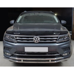 Купить Передняя защита ST016 (нерж) для Volkswagen Tiguan 2016-2023 гг