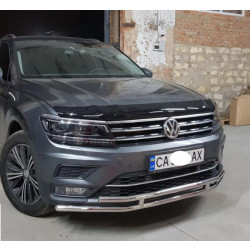 Купить Передняя защита ST016 (нерж) для Volkswagen Tiguan 2016-2023 гг