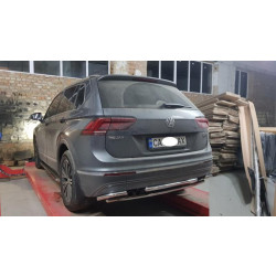 Купить Задняя защита AK001-2 (нерж) для Volkswagen Tiguan 2016-2023 гг