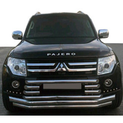 Купити Передній захист ST015-9 (нерж.) для Mitsubishi Pajero Wagon IV