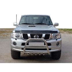 Купити Кенгурятник QT007 (нерж) для Nissan Patrol Y61 1997-2011 рр