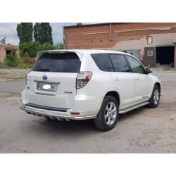 Купити Задній захист AK005-15 (2 шт., нерж) для Toyota Rav 4 2006-2013 рр