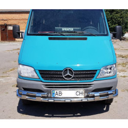 Купить Передняя защита ST015-2 (нерж.) для Mercedes Sprinter W901/902/903/904/905 1995-2006 гг
