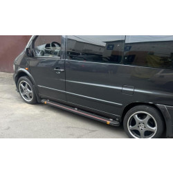 Купити Бокові пороги Maya Red (2 шт., алюміній) для Mercedes Vito W638 1996-2003 рр