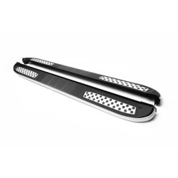 Купить Боковые пороги Tayga V2 (2 шт., алюминий) для Jeep Grand Cherokee WK 2004-2010 гг