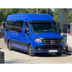 Купити Бокові пороги Maya Red (2 шт., алюміній) Long/ExtraLong для Mercedes Sprinter W907/W910 2018- рр