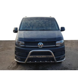 Купити Кенгурятник з вусами WT004-ST (нерж) для Volkswagen T6