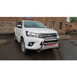 Купити Кенгурятник WT007 (нерж) для Toyota Hilux 2015- рр