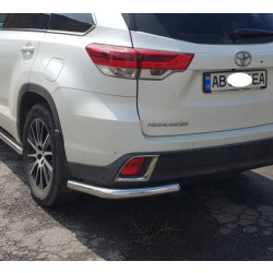 Купити Задні куточки (2 шт., нерж) для Toyota Highlander 2013-2019 рр