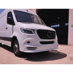 Купити Накладка на передній бампер V3 (під фарбування) для Mercedes Sprinter W907/W910 2018- рр
