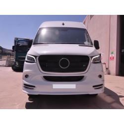 Купити Накладка на передній бампер V3 (під фарбування) для Mercedes Sprinter W907/W910 2018- рр