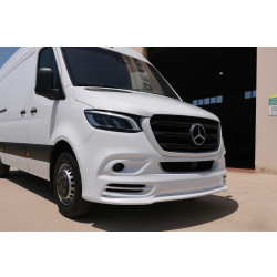 Купити Накладка на передній бампер V3 (під фарбування) для Mercedes Sprinter W907/W910 2018- рр