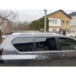 Купить Рейлинги оригинальный дизайн (Серые, 2 шт) для Toyota Land Cruiser Prado 150