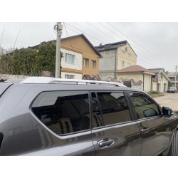 Купить Рейлинги оригинальный дизайн (Серые, 2 шт) для Toyota Land Cruiser Prado 150