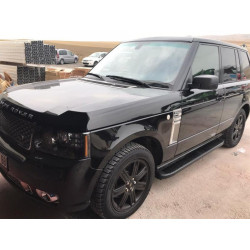 Купить Боковые пороги Tayga Black (2 шт., алюминий) для Range Rover III L322 2002-2012 гг