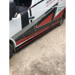 Купити Бокові пороги Maya Red (2 шт., алюміній) Коротка база для Nissan NV400 2010-2024 рр