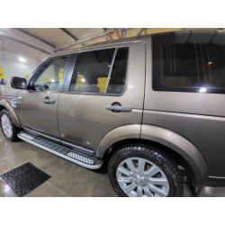 Купити Бокові пороги Tayga V2 (2 шт., алюміній) для Land Rover Discovery IV