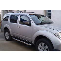 Купить Боковые пороги BlackLine (2 шт., алюминий) для Nissan Pathfinder R51 2005-2014 гг