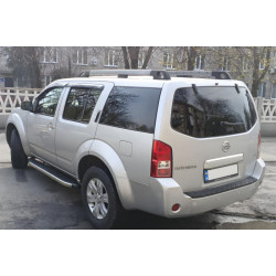 Купить Боковые пороги BlackLine (2 шт., алюминий) для Nissan Pathfinder R51 2005-2014 гг
