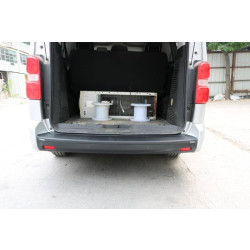 Купити Накладка на задній бампер EuroCap (на довгу базу, ABS) для Opel Zafira Life 2019- рр