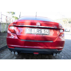 Купити Накладка на задній бампер EuroCap (Sedan, ABS) для Fiat Tipo 2016- рр