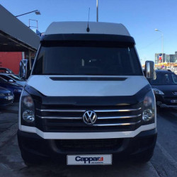 Купити Козирок на лобове скло на рамі V2 (чорний глянець, 5мм) для Volkswagen Crafter 2006-2016 рр