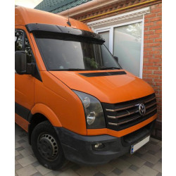 Купити Козирок на лобове скло на рамі V2 (чорний глянець, 5мм) для Volkswagen Crafter 2006-2016 рр