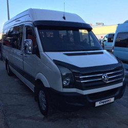 Купити Козирок на лобове скло на рамі V2 (чорний глянець, 5мм) для Volkswagen Crafter 2006-2016 рр