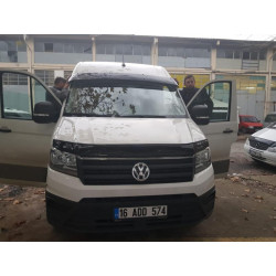 Купити Дефлектор лобового скла (чорний глянець, 5мм) для Volkswagen Crafter 2016- рр