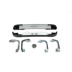 Купити Бокові пороги DOT-Line за колесом (2 шт., Алюм.) Середня база для Volkswagen Crafter 2006-2016 рр