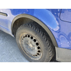 Купити Накладки на арки (чорний мат) Довга база (метал) для Volkswagen Caddy 2004-2010 рр