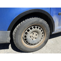 Купити Накладки на арки (чорний мат) Довга база (метал) для Volkswagen Caddy 2004-2010 рр