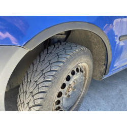 Купити Накладки на арки (чорний мат) Довга база (метал) для Volkswagen Caddy 2004-2010 рр