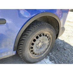 Купити Накладки на арки (чорний мат) Довга база (метал) для Volkswagen Caddy 2004-2010 рр