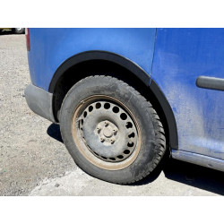 Купити Накладки на арки (чорний мат) Довга база (метал) для Volkswagen Caddy 2004-2010 рр