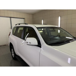 Купити Рейлінги турецька дизайн (Чорні, 2 шт) пластикові ніжки для Toyota Land Cruiser Prado 150