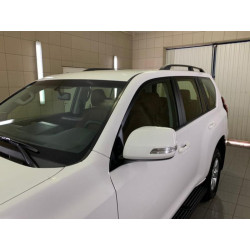 Купити Рейлінги турецька дизайн (Чорні, 2 шт) металеві ніжки для Toyota Land Cruiser Prado 150