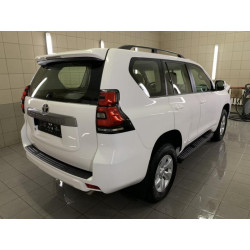 Купити Рейлінги турецька дизайн (Чорні, 2 шт) металеві ніжки для Toyota Land Cruiser Prado 150