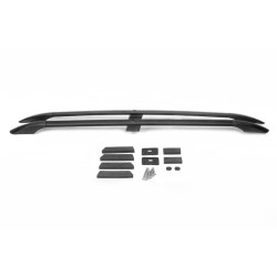 Купити Рейлінги турецька дизайн (Чорні, 2 шт) металеві ніжки для Toyota Land Cruiser Prado 150